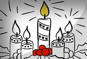 Advent Wreath Painting Game - 